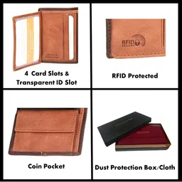 Sassora RFID Leather Two Fold Wallet image 2