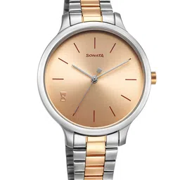 Sonata Women Textured Dial & Bracelet Style Straps Analogue Watch 87050KM01-picture-46