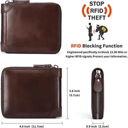 CONTACTS Men Leather Two Fold Wallet image 4