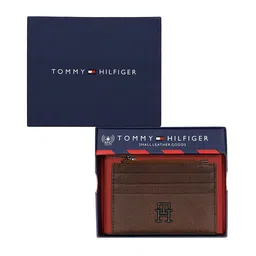 Tommy Hilfiger Men Textured Leather Card Holder image 2