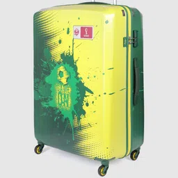 Skybags Yellow & Green Printed 360 Degree Rotation Large Trolley Bag- 145.15L image 2
