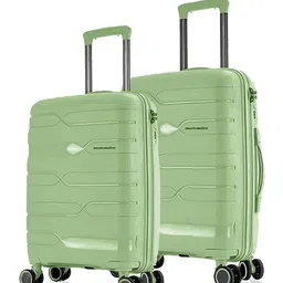 Nasher Miles Paris Set of 2 Textured Hard-Sided Trolley Bags-picture-21