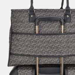 GUESS Textured Suitcase Trolley Bags image 5