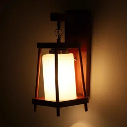 eliante by jainsons lights Havana Red Wood Wall Sconces image 4