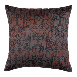 Brown Abstract Poly Canvas 16 x 16 Inches Cushion Cover by Zeba image 2