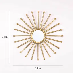 cocovey Gold Aluminium Gothic Decorative Mirror image 3