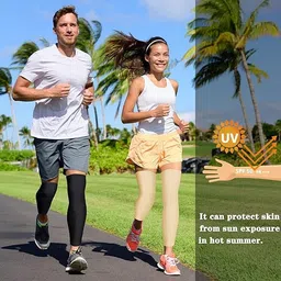 trilok ™ Compression Leg Sleeves for Sports, Full Length, for Men and Women, Running, Cycling, Basketball image 3