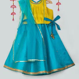 Tangerine Closet Girls Ready to Wear Lehenga & Blouse With Dupatta image 1