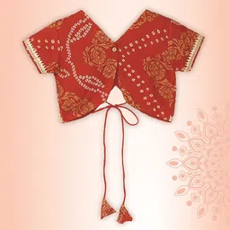 The Magic Wand Girls Printed Gotta Patti Ready to Wear Lehenga & Blouse With Dupatta image 2