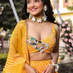 Lavanya The Label Embroidered Lehenga Choli & Blouse With Dupatta image 2