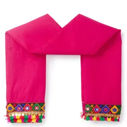 BANJARA INDIA Girls Embroidered Cotton Ready to Wear Lehenga & Blouse With Dupatta image 5