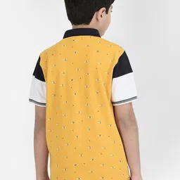 Crimsoune Club Boys Typography Printed Polo Collar T-Shirt image 5