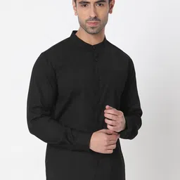 Ethnicity Band Collar Long Sleeves Straight Kurta-picture-20