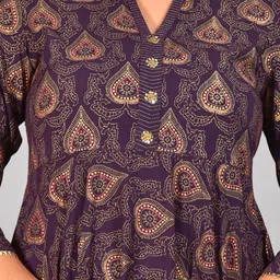 KALINI Ethnic Motifs Printed Fit & Flare Ethnic Dress image 2