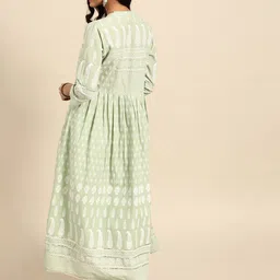 all about you Ethnic Motifs Printed Mandarin Collar Cotton A-Line Kurta image 4