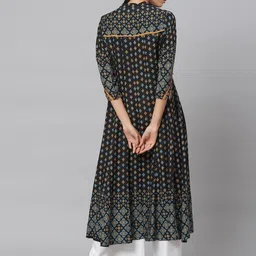 KALINI Ethnic Motifs Printed A-Line Kurta image 4