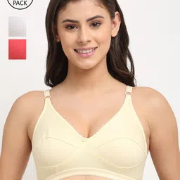 Friskers Pack of 3 Non Padded Bra-picture-34