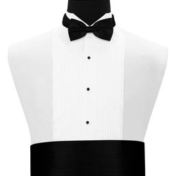 PELUCHE Black Satin Cummerband and Bow Tie Set-picture-14