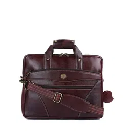 HiLEDER Unisex Pure Leather Textured Laptop Bag-picture-15