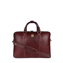 HiLEDER Unisex Pure NDM Leather 16 Inch Briefcase Laptop Bag-image-28