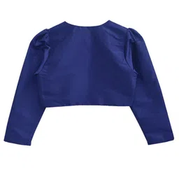 a.t.u.n. A T U N Girls Navy Blue Crop Shrug image 2