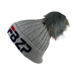 iSWEVEN Unisex Grey & Black Woollen Beanie image 2