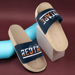 Red Tape Men Printed Sliders image 1