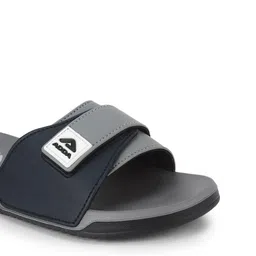 Adda Men Grey & White Rubber Sliders image 5