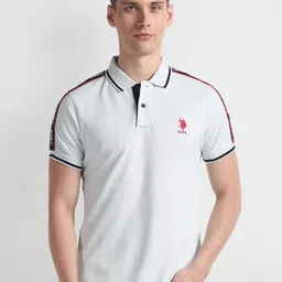 U.S. Polo Assn. Denim Co. Polo Collar Regular Sleeves Cotton Slim Fit T-shirt image 1