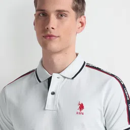 U.S. Polo Assn. Denim Co. Polo Collar Regular Sleeves Cotton Slim Fit T-shirt image 2