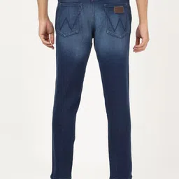 Wrangler Men Cotton Slim Fit Heavy Fade Stretchable Jeans image 2