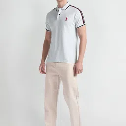 U.S. Polo Assn. Denim Co. Polo Collar Regular Sleeves Cotton Slim Fit T-shirt image 5