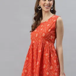 Stylum Ethnic Motifs Printed Pure Cotton Empire Top image 3