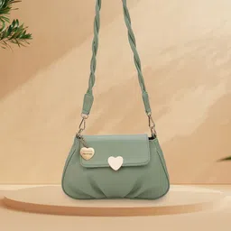 Caprese Pleated Detail Twisted Sling Bag-picture-12