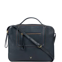 Hidesign Navy Blue Solid Sling Bag-picture-44