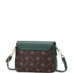 Diva Dale Printed PU Half Moon Sling Bag image 3