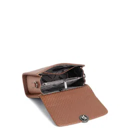 WOMEN MARKS Textured Crossbody Leather Sling Bag image 3