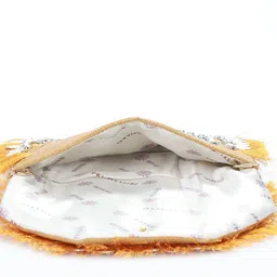 Priyaasi Mustard Embellished Structured Sling Bag image 4