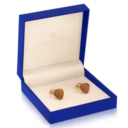 Lapis Bard Gold-Toned & Brown Cufflink-picture-7