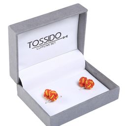 Tossido Men Orange & Yellow Cufflink-picture-26