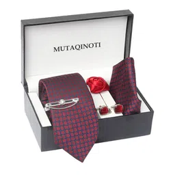 MUTAQINOTI Men Silk Formal Necktie Accessory Gift Set-picture-25