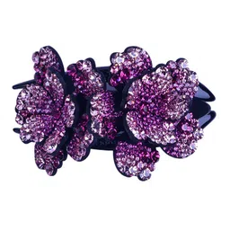 MIZORRI Women Purple & Black Claw Clip-image-43