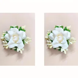 Hair Flare Women White & Green Set of 2 Alligator Hair Clip-picture-44