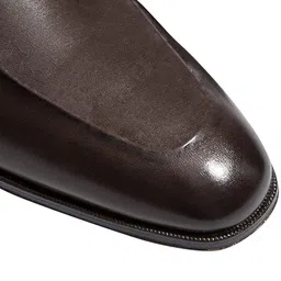 Rapawalk Brown Handcrafted Standard Width Leather Slipons image 5