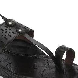 House of Pataudi Men Synthetic Leather Slip-On Casual Slipper image 5