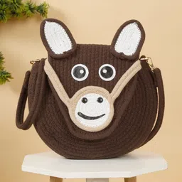 FABINALIV Cartoon Design Macrame Braided Cotton Sling Bag-picture-35