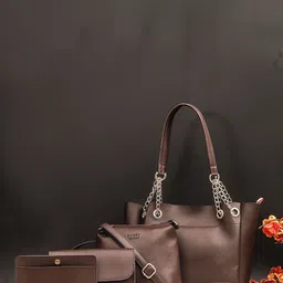 Bagsy Malone PU Structured Handheld Bag with Applique image 1