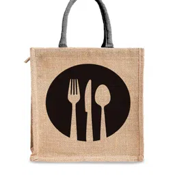 Kuber Industries Printed Swagger Tote Jute Bag image 2