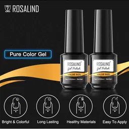 ROSALIND Value Size White Series Long Lasting UV LED Gel Nail Polish - Shade JL004 image 4