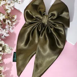 Arendelle Women Satin Long Tail Bow with Alligator Clip-image-17